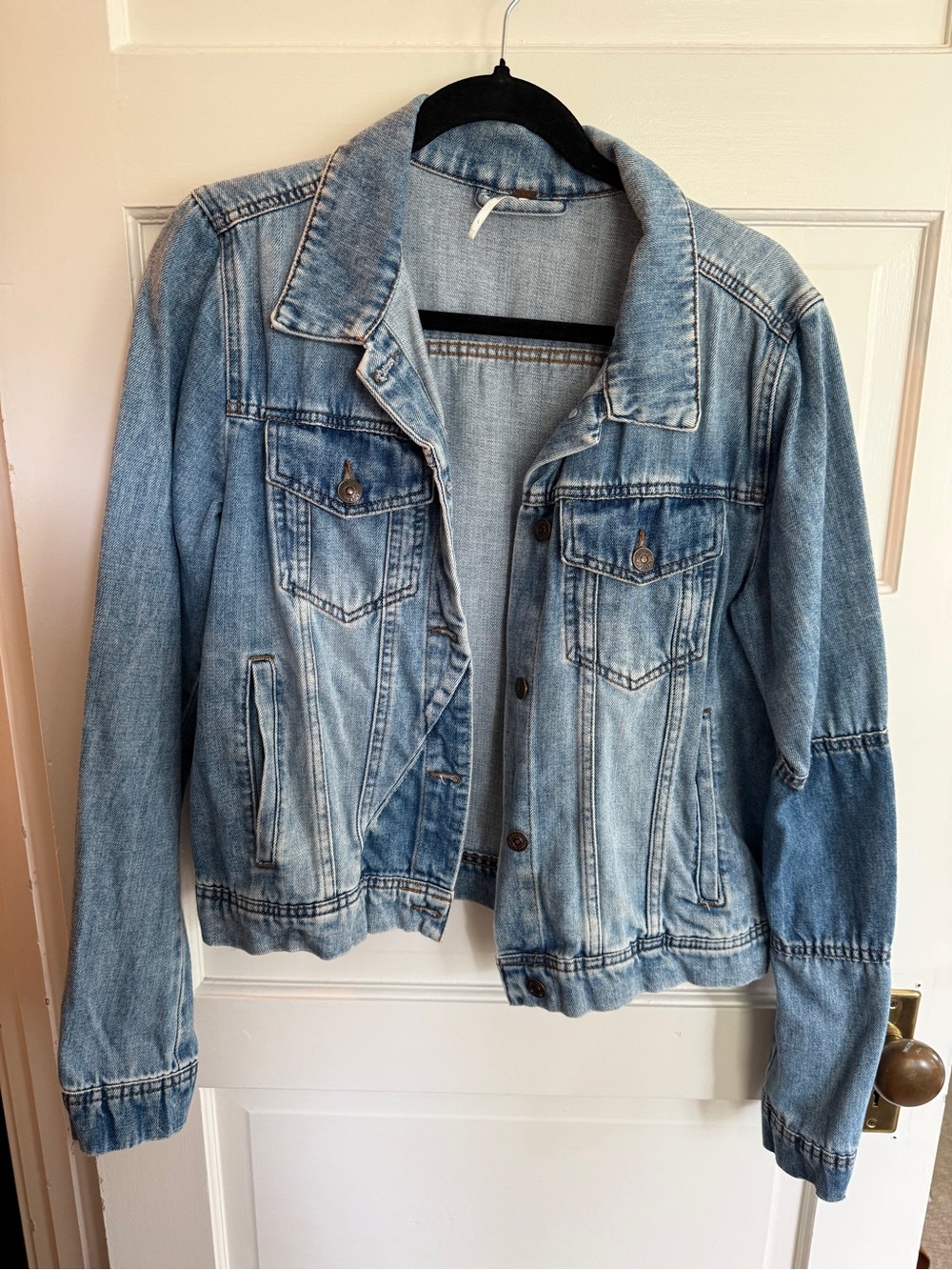 Free People Light Blue Denim Jacket